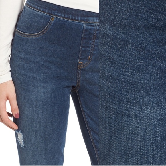 Spanx distressed skinny jeans size Medium Pullon - Picture 9 of 10